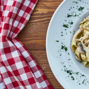 Bacon and Mushroom Pasta